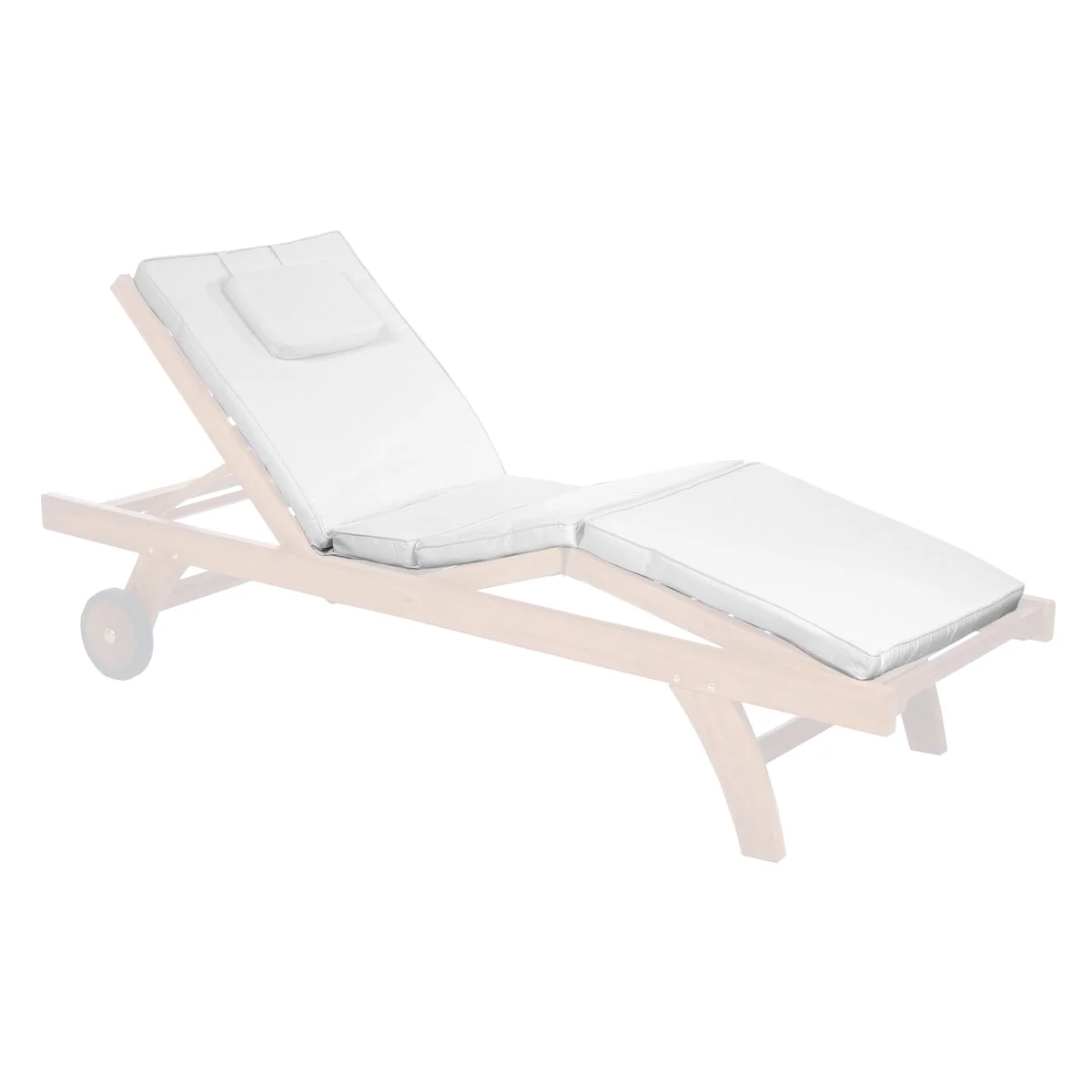 All Things Cedar White Chaise Lounger Cushion TC70-W - Image 3