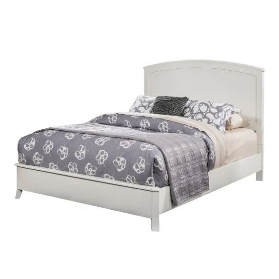 Alpine Furniture Baker Standard King Panel Bed, White 977-W-07EK
