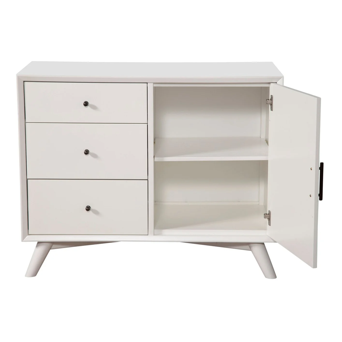 Alpine Furniture Flynn Accent Cabinet, White 966-W-14 - Image 3