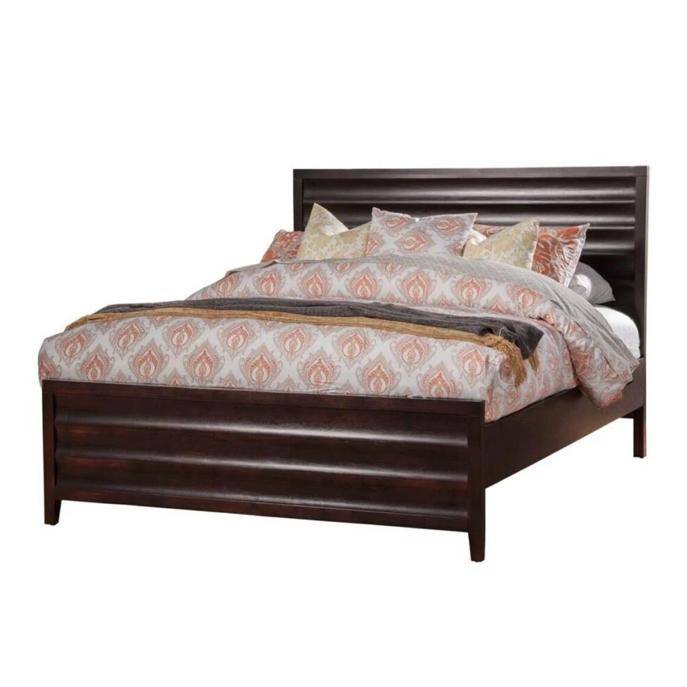 Alpine Furniture Legacy Standard King Panel Bed, Black Cherry 1788-07EK - Image 3