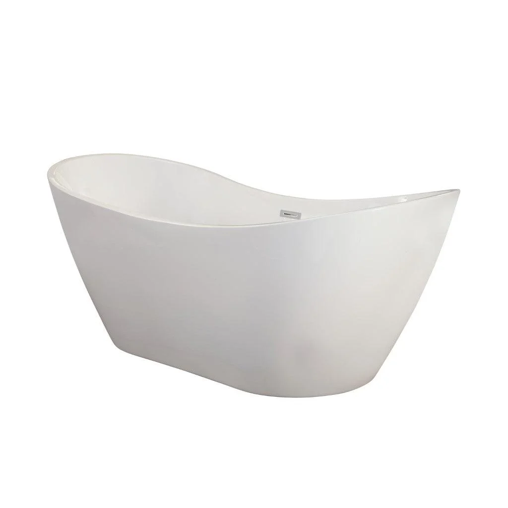 Altair Alana 70" x 32" Freestanding Soaking Acrylic Bathtub - Image 5