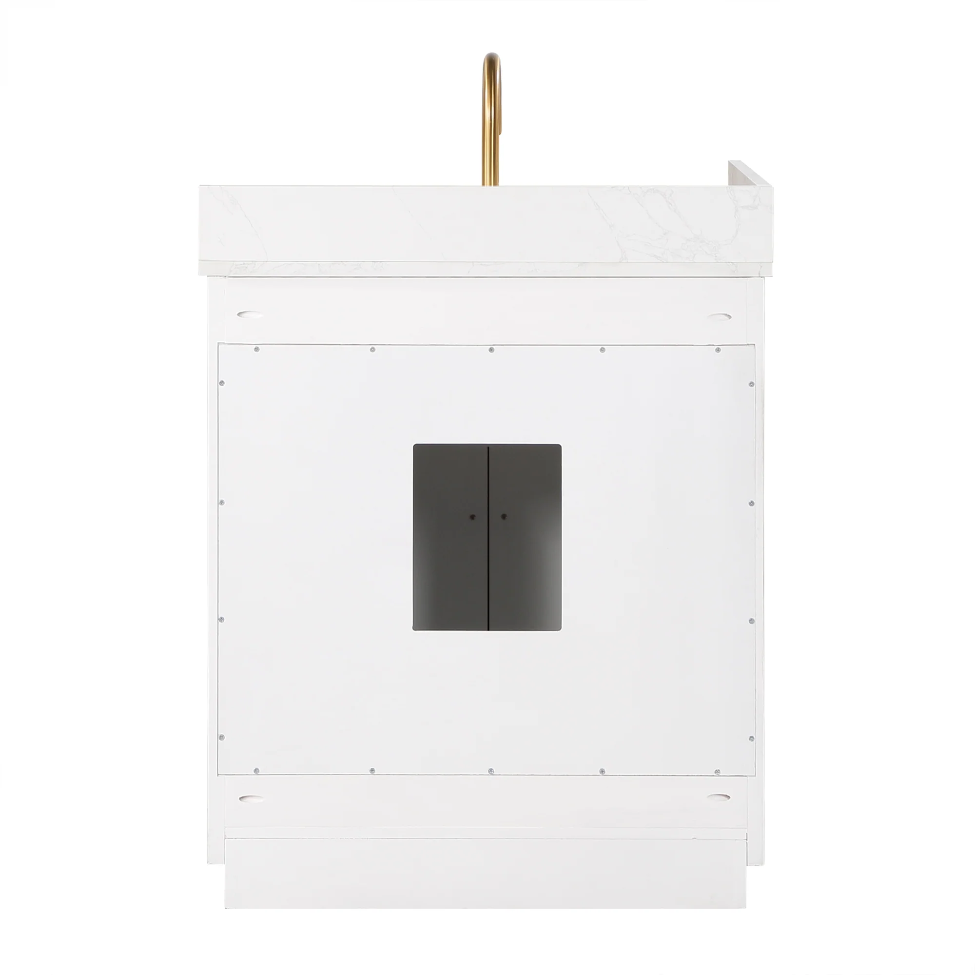 Altair Design Gavino 30" Single Bathroom Vanity in White with Grain White Composite Stone Countertop - Image 20