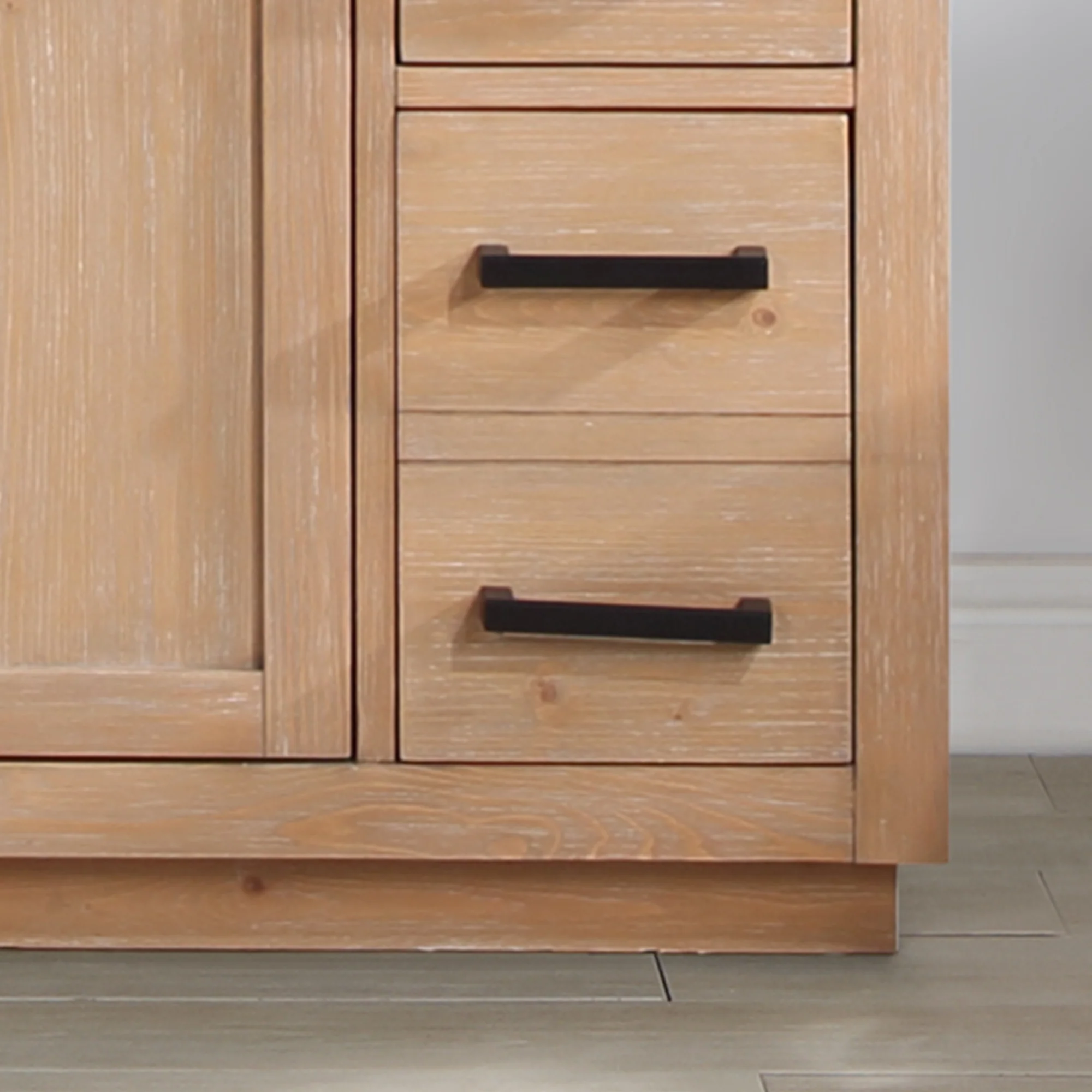 Altair Design Gavino 48" Single Bathroom Vanity in Light Brown with Grain White Composite Stone Countertop - Image 15