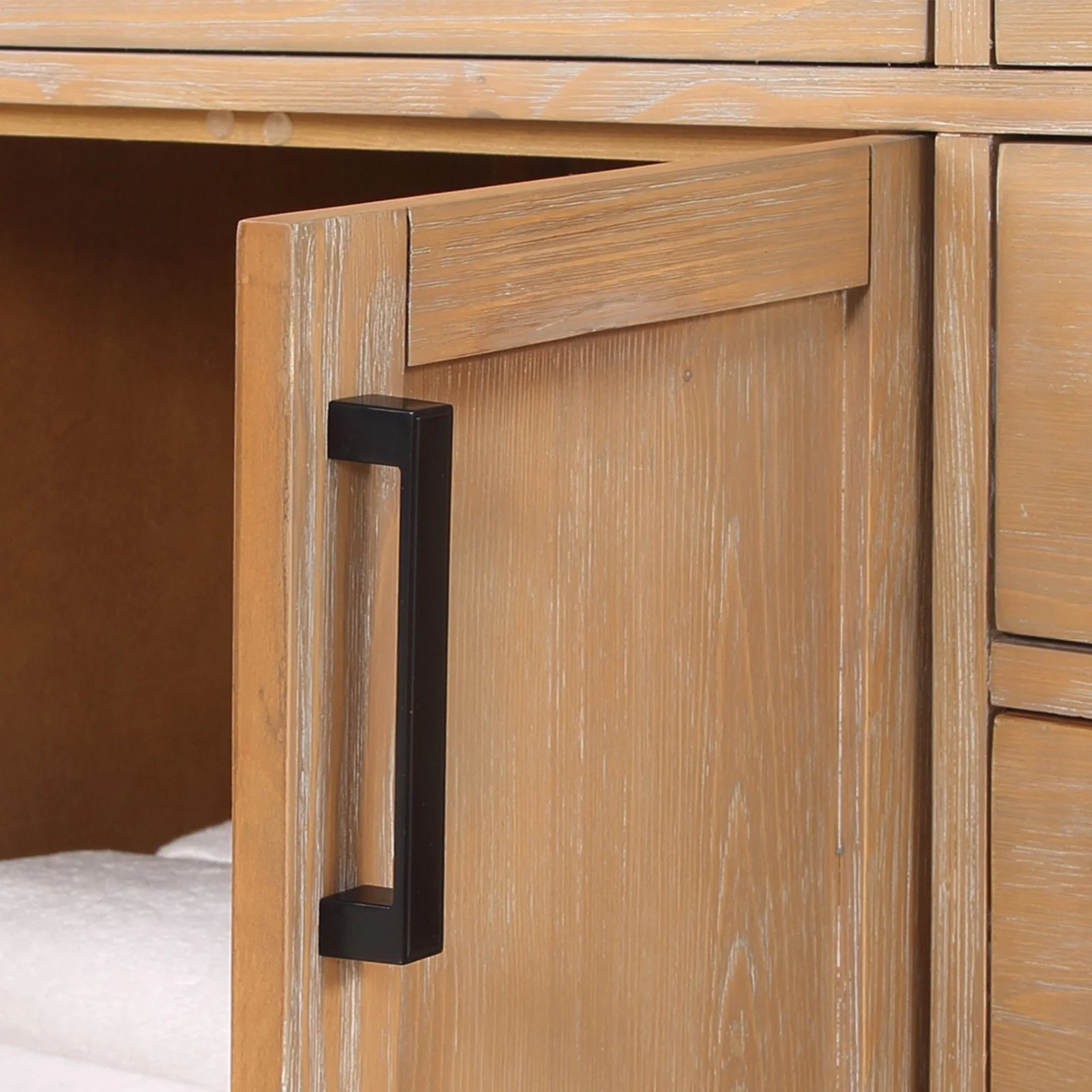 Altair Design Gavino 72" Double Bathroom Vanity in Light Brown with Grain White Composite Stone Countertop - Image 18