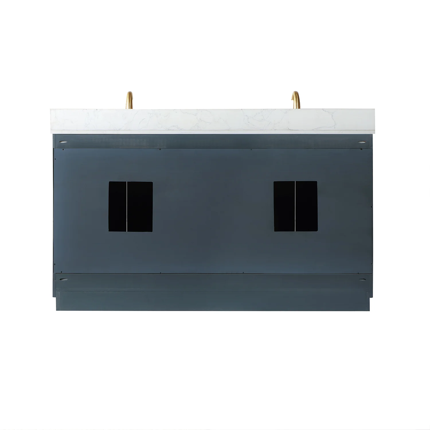 Altair Design Gazsi 60" Double Bathroom Vanity Set in Classic Blue with Grain White Composite Stone Countertop - Image 17