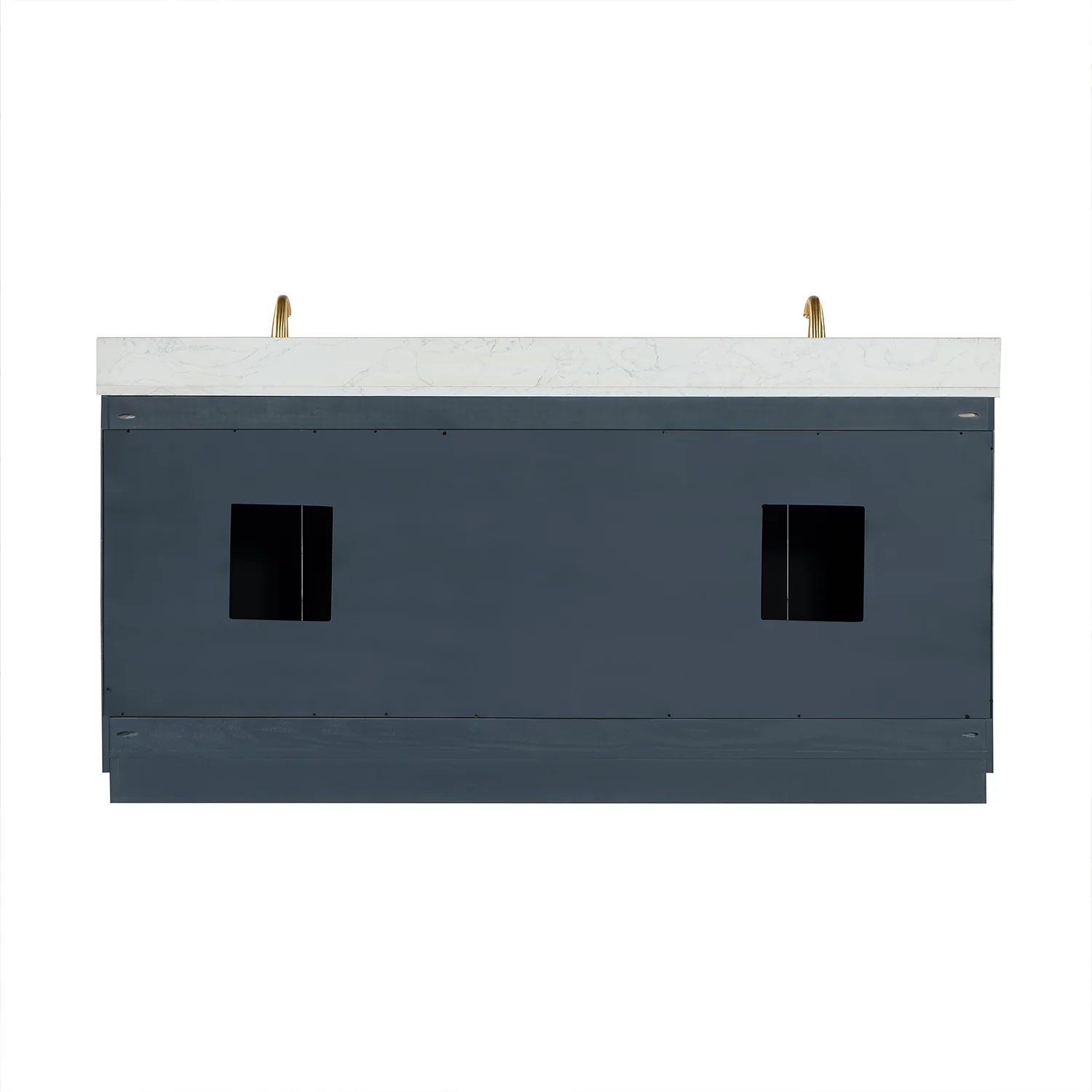 Altair Design Gazsi 72" Double Bathroom Vanity Set in Classic Blue with Grain White Composite Stone Countertop - Image 17