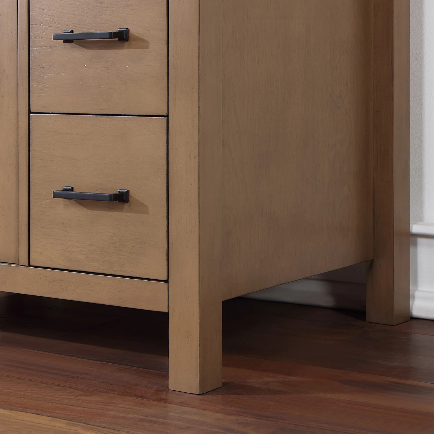 Altair Design Hadiya 36" Single Bathroom Vanity Set in Brown Pine with Aosta White Composite Stone Countertop - Image 12