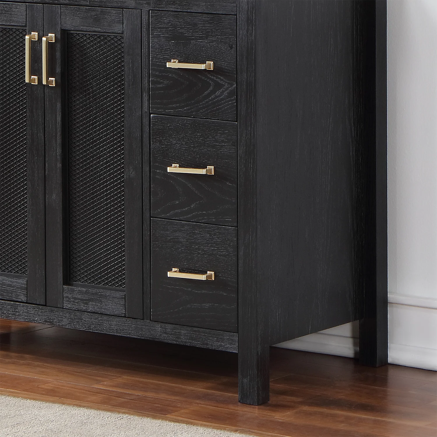 Altair Design Hadiya 48" Single Bathroom Vanity Set in Black Oak with Aosta White Composite Stone Countertop - Image 12