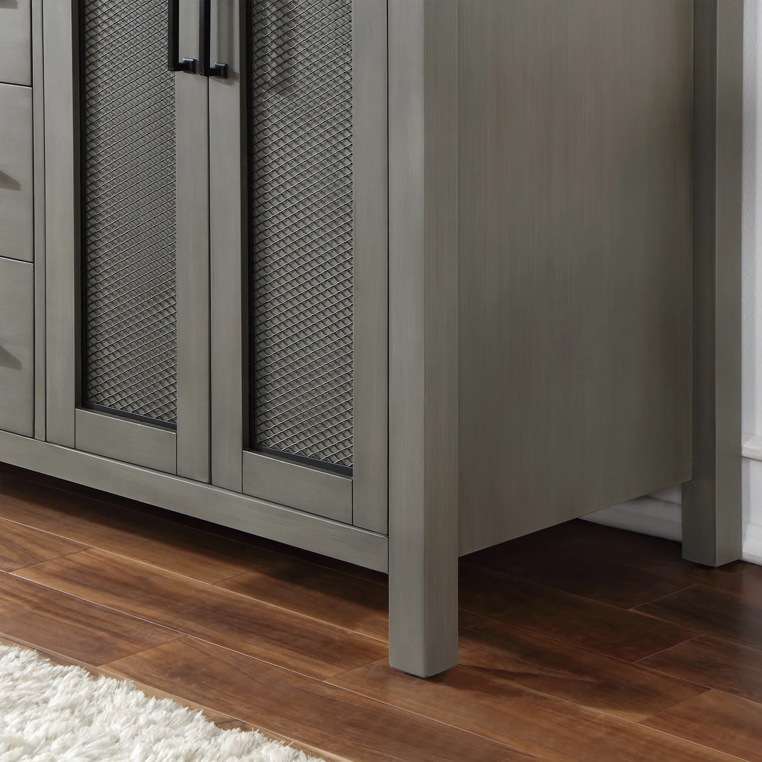 Altair Design Hadiya 60" Double Bathroom Vanity Set in Gray Pine with Aosta White Composite Stone Countertop - Image 12