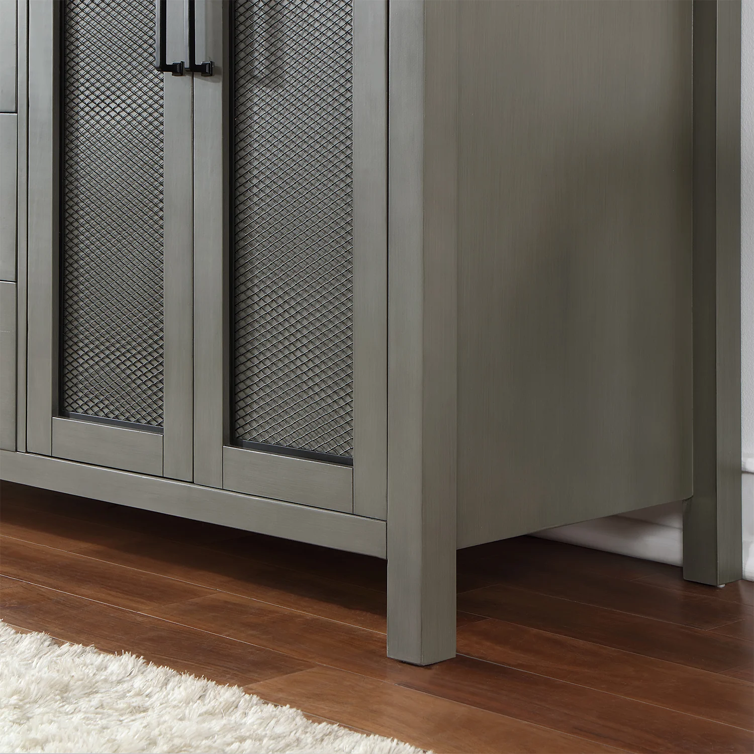 Altair Design Hadiya 72" Double Bathroom Vanity Set in Gray Pine with Aosta White Composite Stone Countertop - Image 4