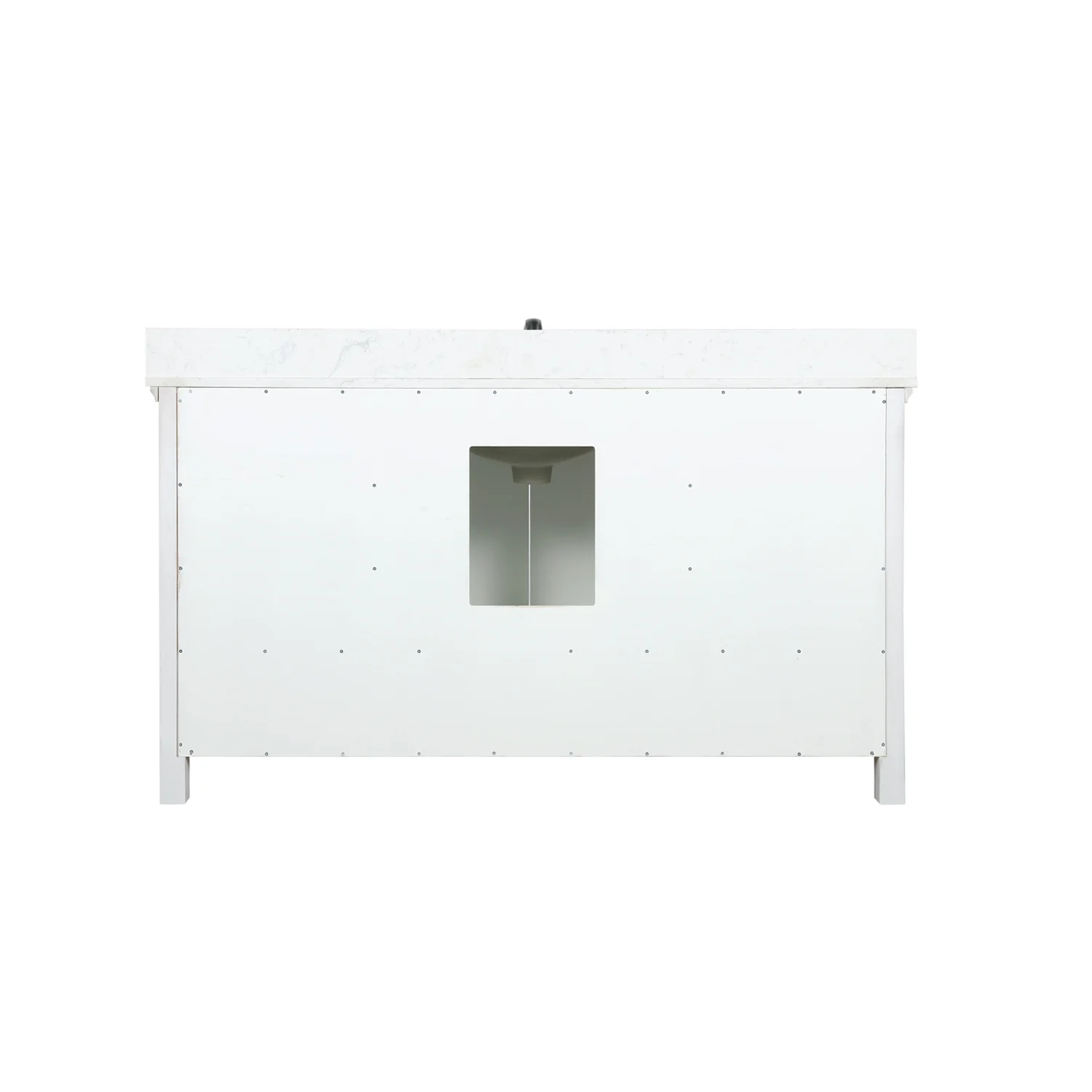 Altair Design Isla 60" Single Bathroom Vanity Set in White and Aosta White Composite Stone Countertop - Image 17
