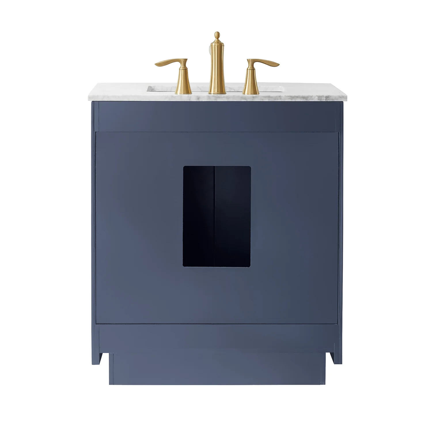 Altair Design Ivy 30" Single Bathroom Vanity Set in Royal Blue and Carrara White Marble Countertop - Image 14