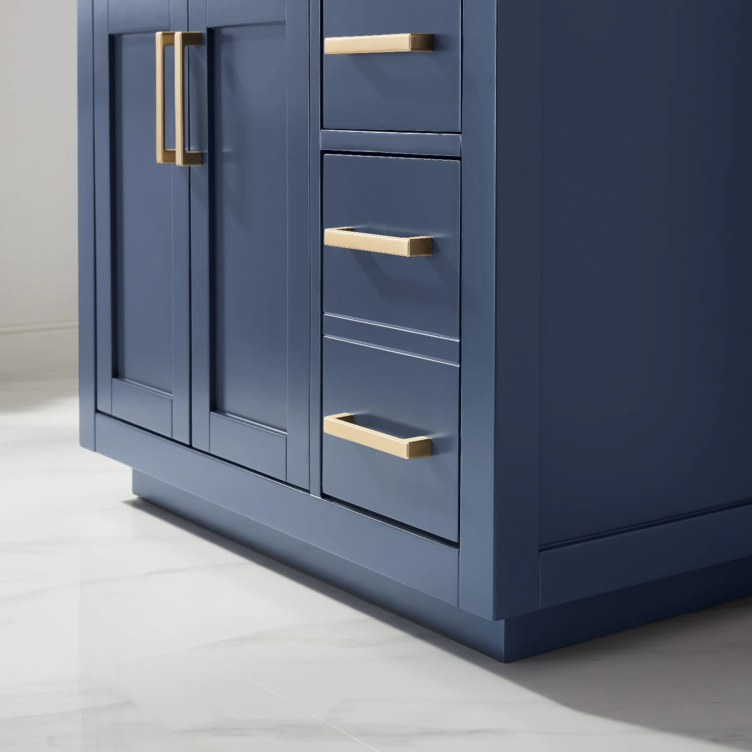 Altair Design Ivy 36" Single Bathroom Vanity Set in Royal Blue and Carrara White Marble Countertop - Image 10