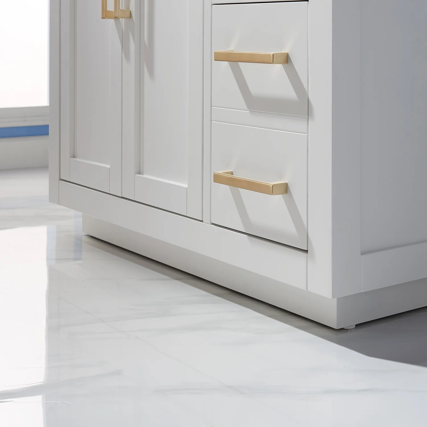 Altair Design Ivy 36" Single Bathroom Vanity Set in White and Carrara White Marble Countertop - Image 10