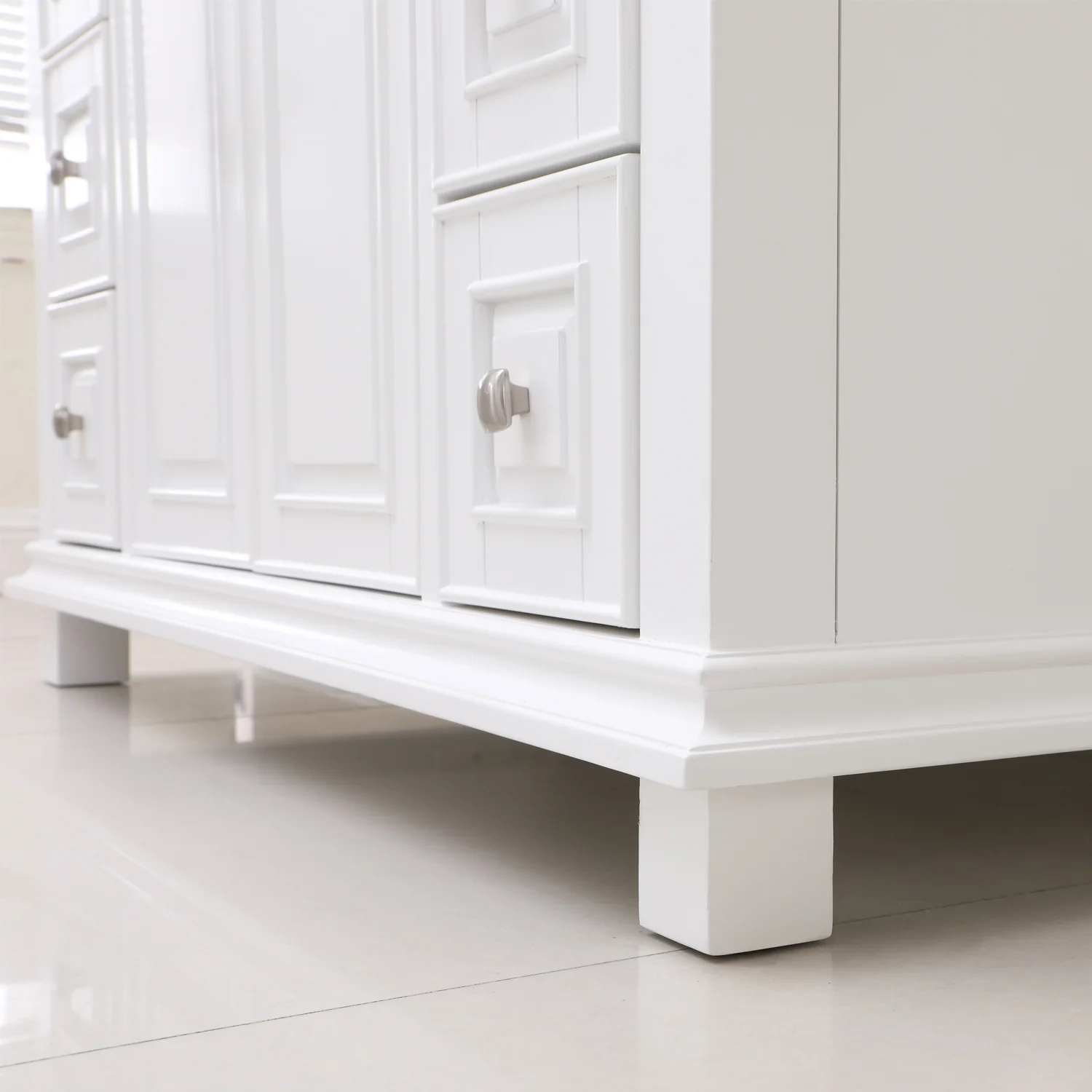 Altair Design Jardin 48" Single Bathroom Vanity Set in White and Carrara White Marble Countertop - Image 17