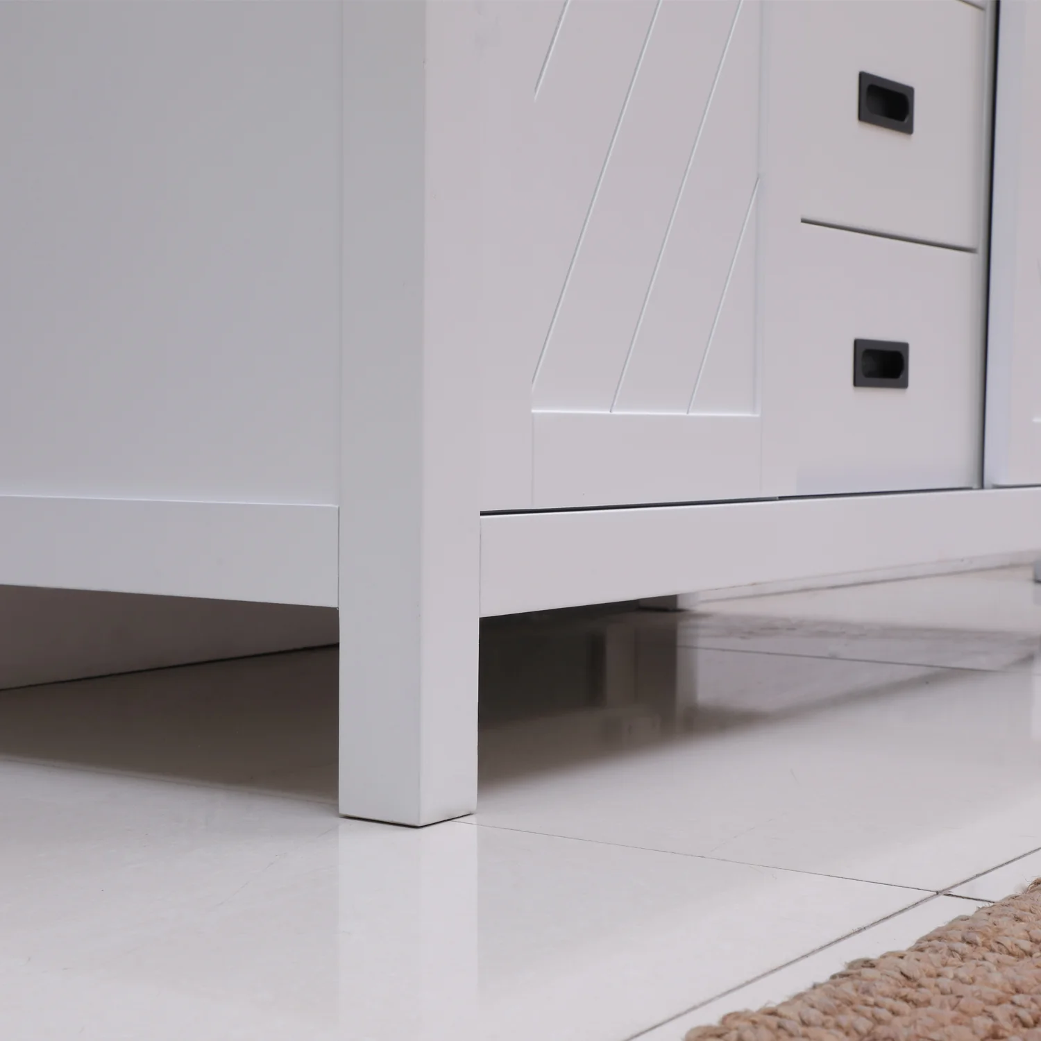 Altair Design Kinsley 48" Single Bathroom Vanity Set in White and Carrara White Marble Countertop - Image 16