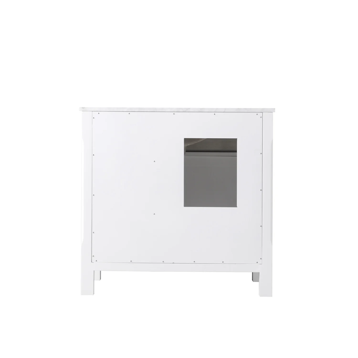 Altair Design Maribella 36" Single Bathroom Vanity Set in White and Carrara White Marble Countertop - Image 17