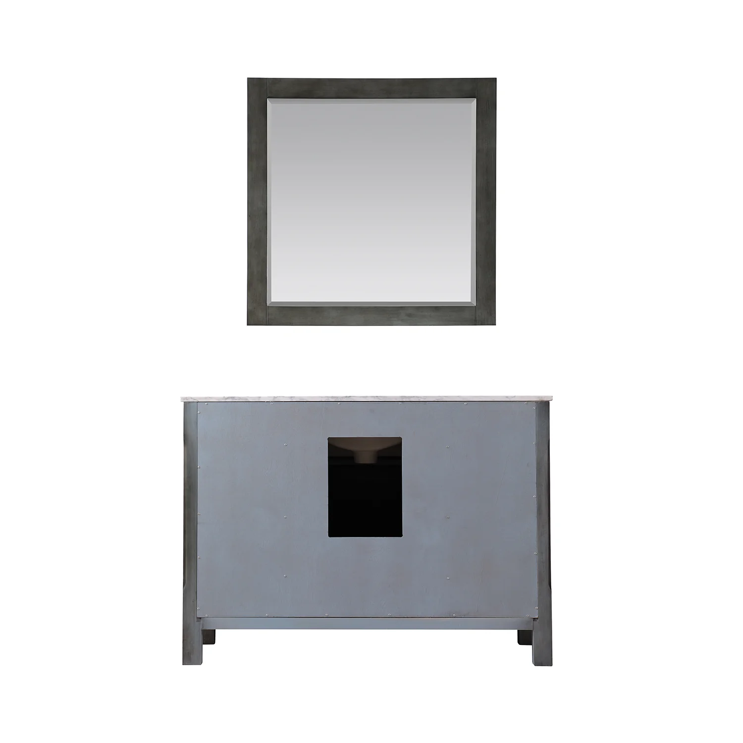 Altair Design Maribella 48" Single Bathroom Vanity Set in Rust Black and Carrara White Marble Countertop - Image 10