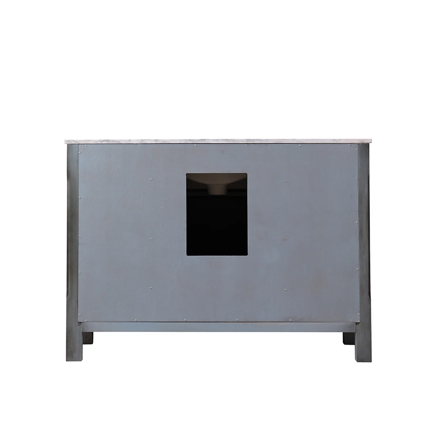 Altair Design Maribella 48" Single Bathroom Vanity Set in Rust Black and Carrara White Marble Countertop - Image 15