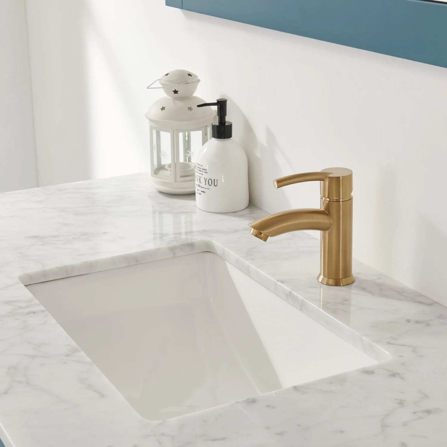 Altair Design Sutton 48" Single Bathroom Vanity Set in Royal Green and Carrara White Marble Countertop - Image 9