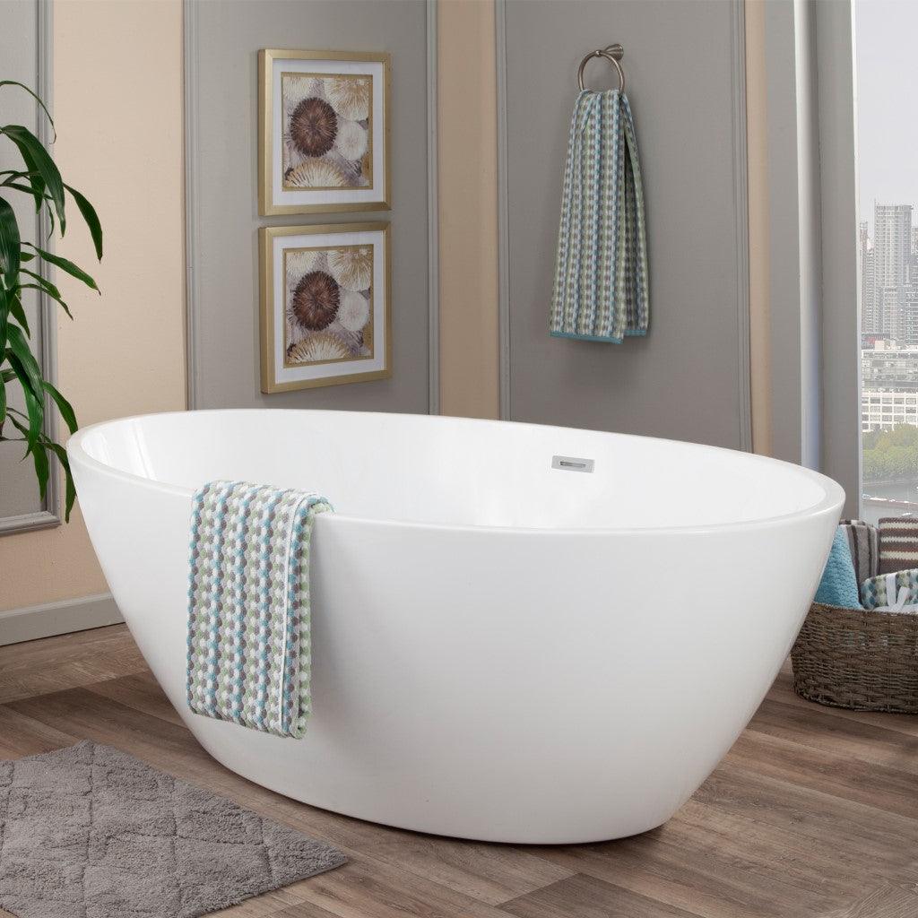 Altair Jolie Freestanding Soaking Acrylic Bathtub - Image 11
