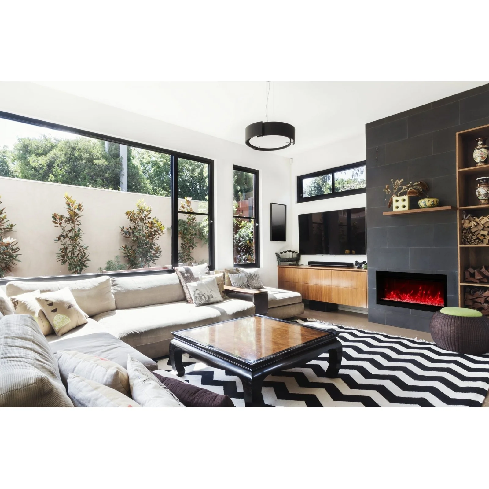 Amantii Symmetry Smart Electric Fireplace - Image 16