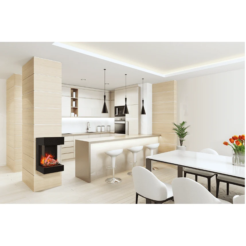 Amantii The Cube 25" 3 Sided Glass Fireplace - Image 4
