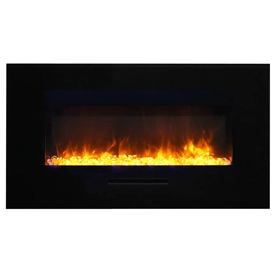 Amantii Wall Mount or Flush Mount Electric Fireplace with Glass Surround - Image 13
