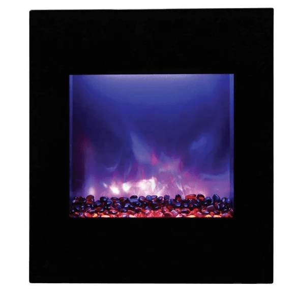 Amantii ZECL Electric Fireplace with Black Glass Surround - Image 3