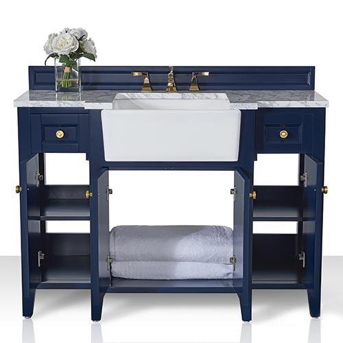Ancerre Designs Adeline Single Vanity Set Italian Carrara White Marble Vanity Top - Image 23