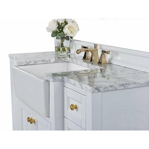 Ancerre Designs Adeline Single Vanity Set Italian Carrara White Marble Vanity Top - Image 36