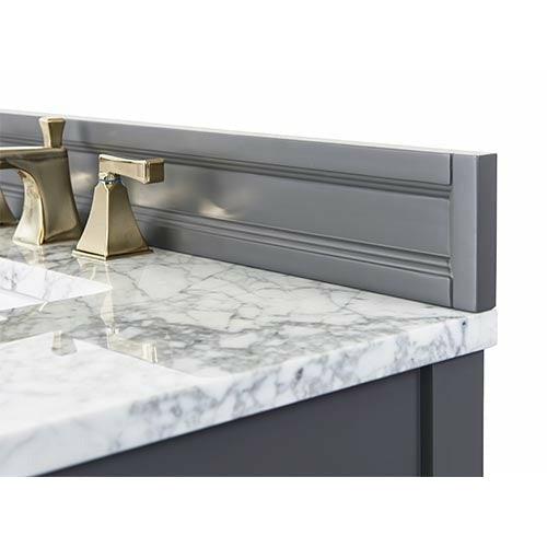Ancerre Designs Adeline Single Vanity Set Italian Carrara White Marble Vanity Top - Image 9