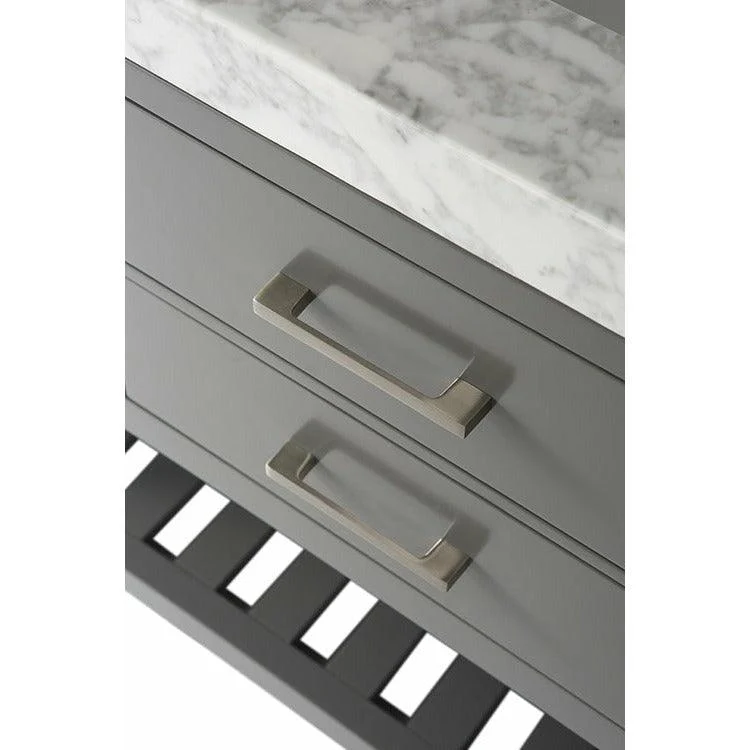 Ancerre Designs Elizabeth Single Bath Vanity Set Italian Carrara White Marble Vanity Top - Image 32