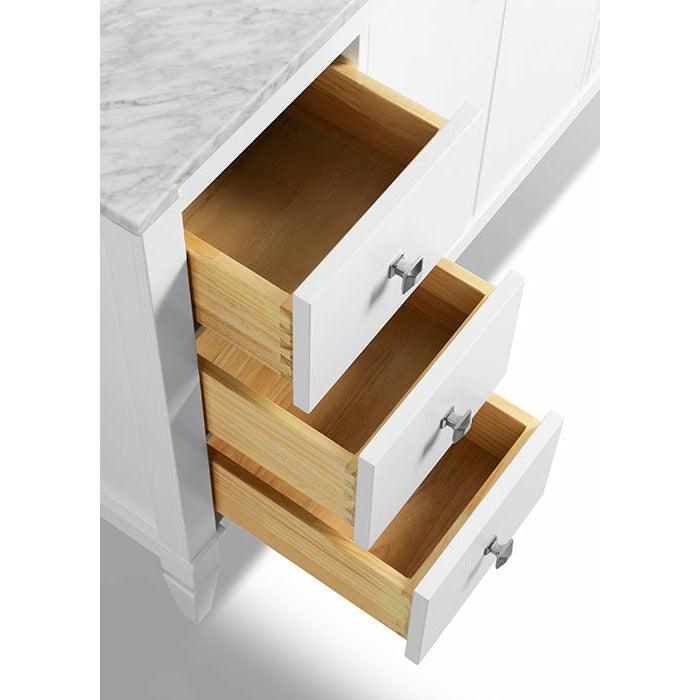 Ancerre Designs Kayleigh 48" Single Bath Vanity Set Italian Carrara White Marble Vanity Top - Image 9
