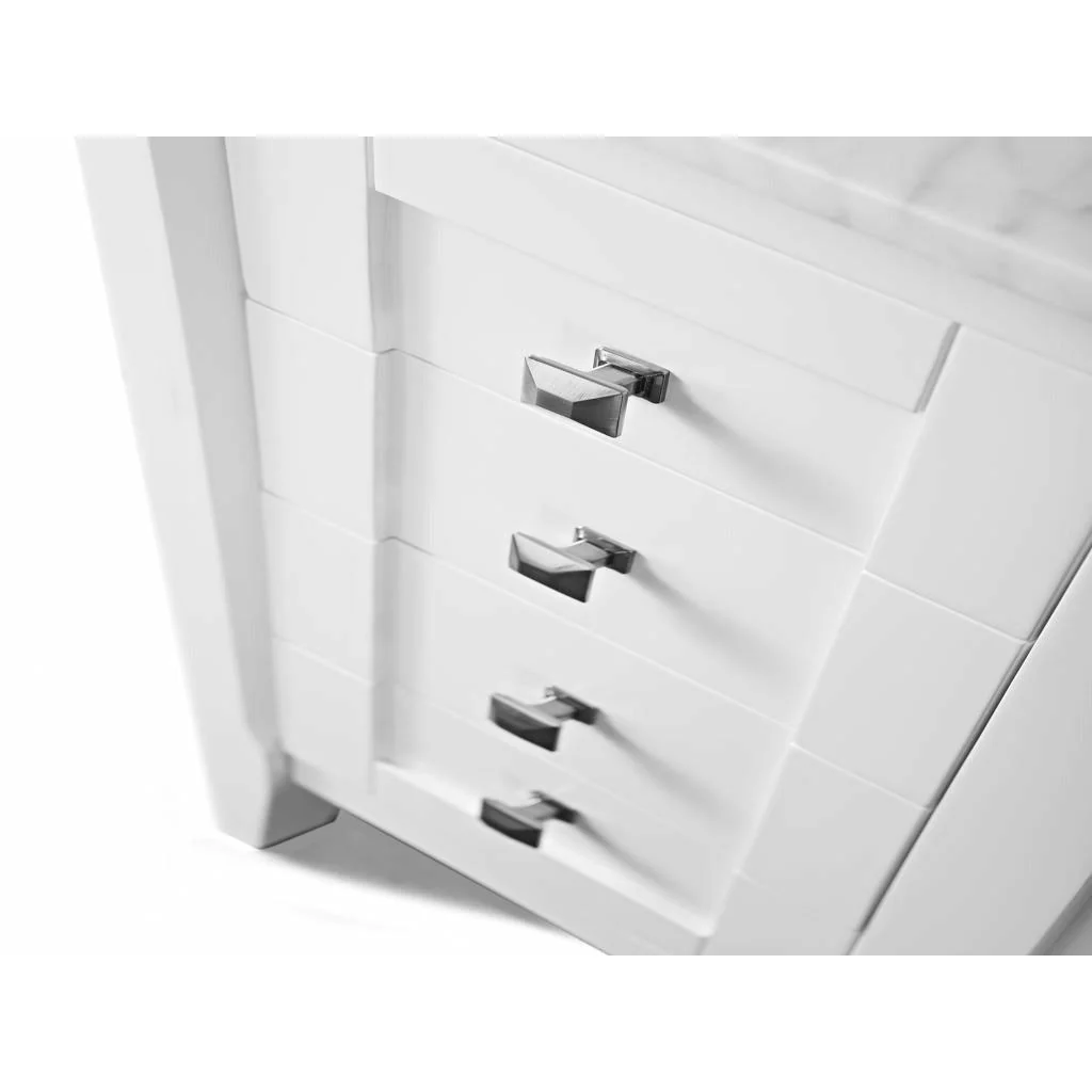 Ancerre Designs Shelton 48" Single Bath Vanity Set Italian Carrara White Marble Vanity Top - Image 9