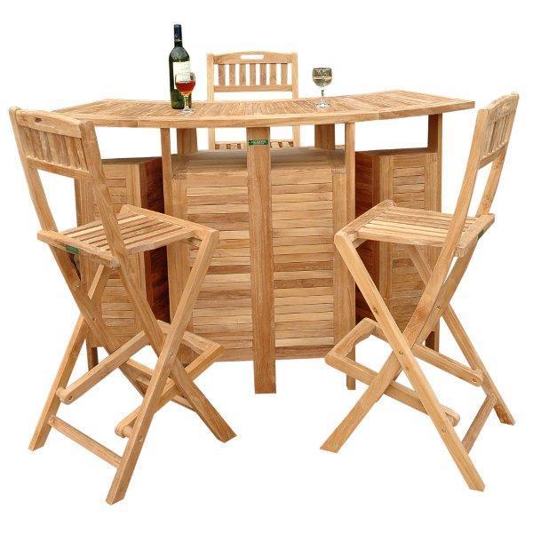 Anderson Teak Altavista 5-Pieces Bar Set Set-20 - Image 4