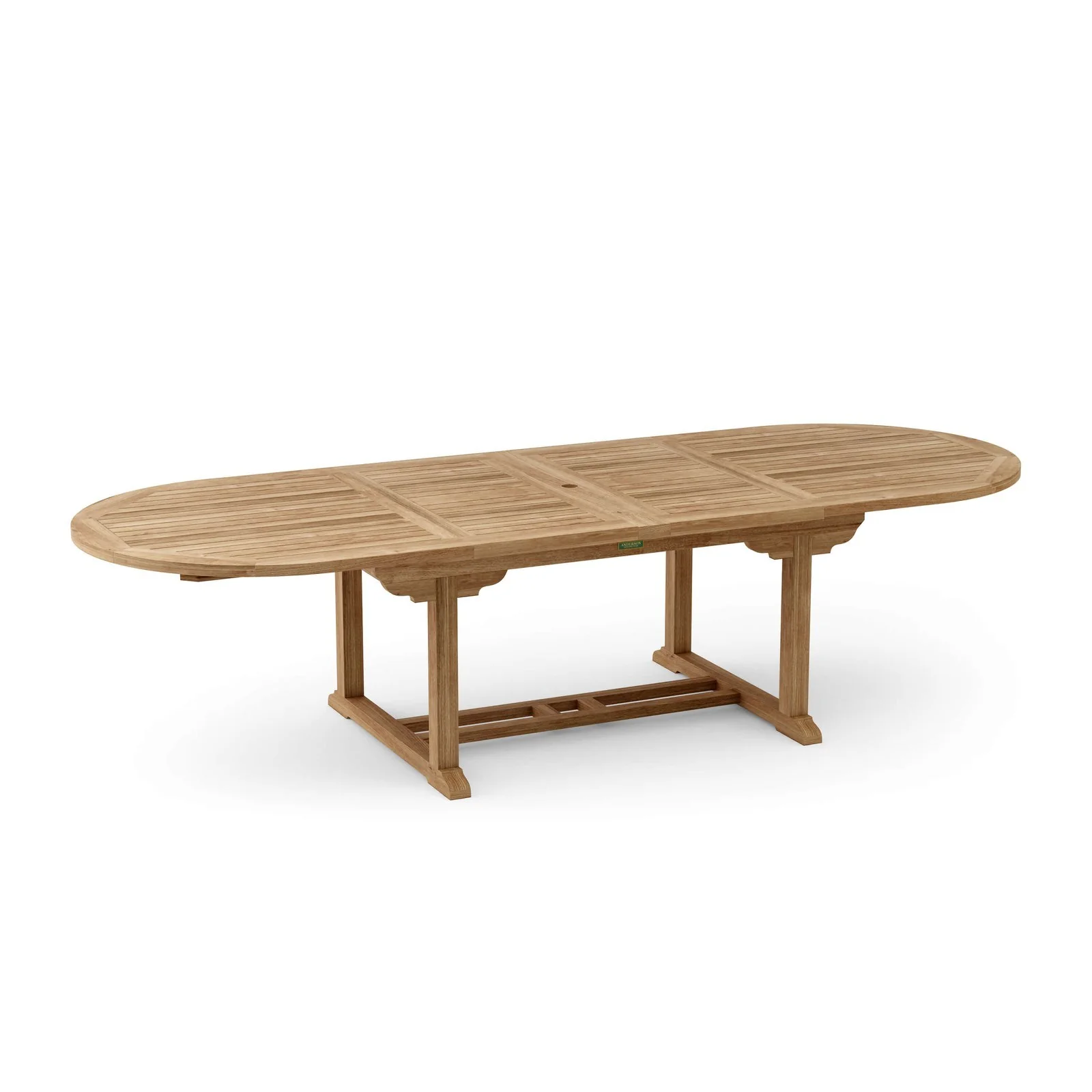 Anderson Teak Bahama 117" Oval Extension Table w/ Double Extensions TBX-117VD - Image 4