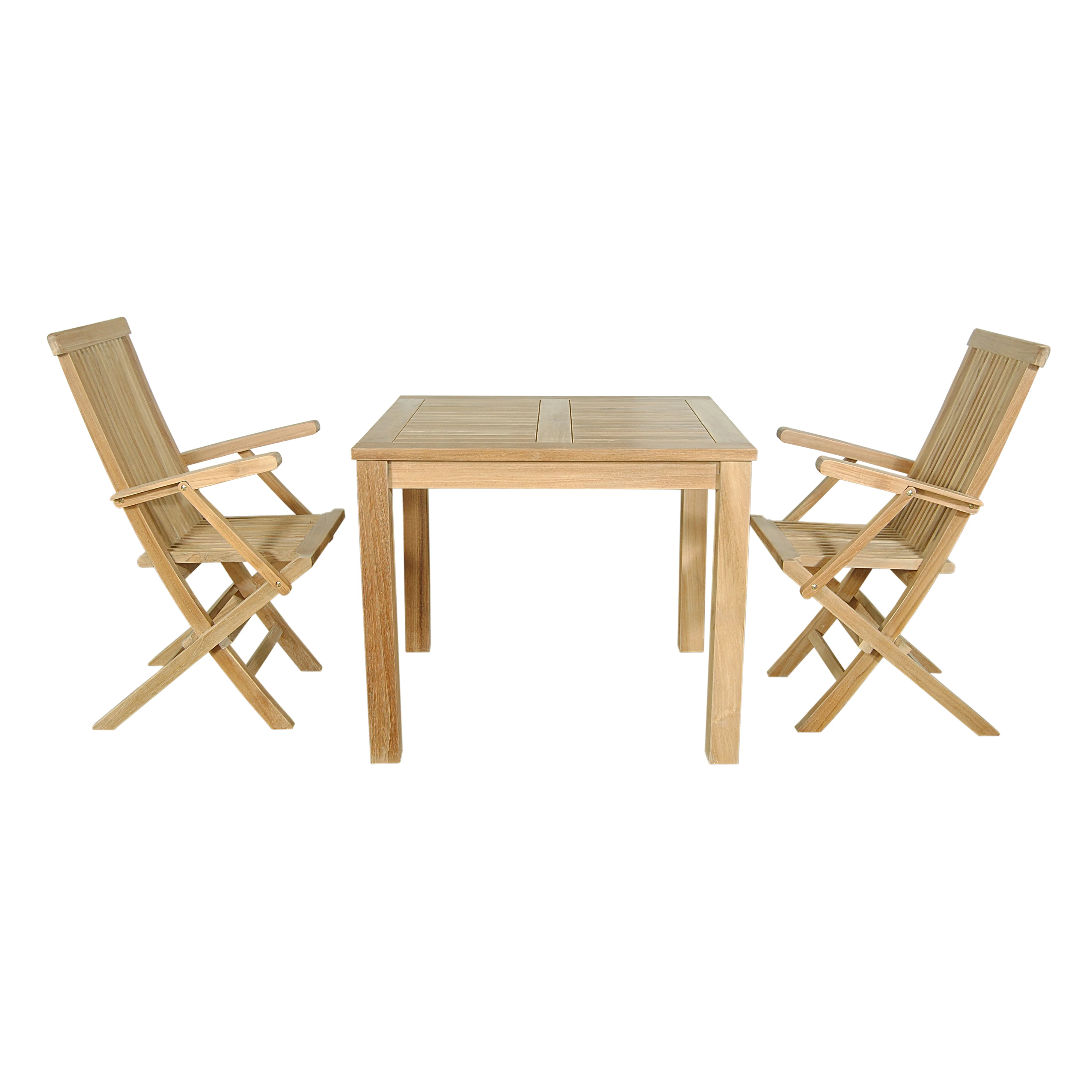Anderson Teak Bahama Classic 3-Pieces Bistro Table Set-18 - Image 4