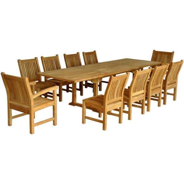 Anderson Teak Bahama Sahara 11-Pieces 10' Rectangular Dining Set Set-89 - Image 2