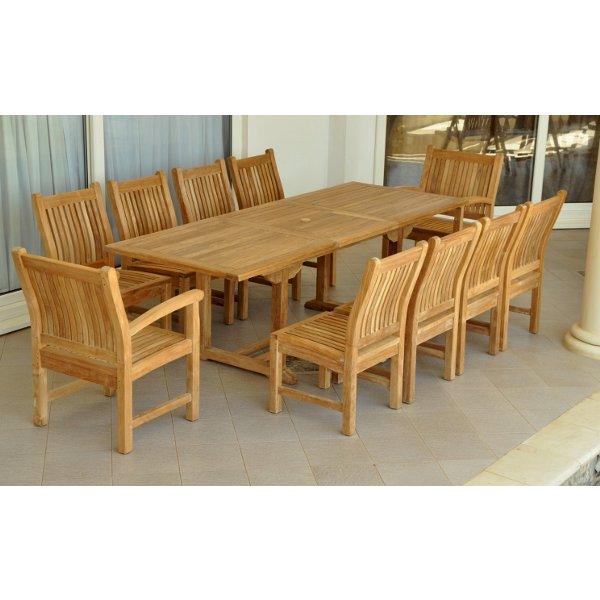 Anderson Teak Bahama Sahara 11-Pieces 8' Rectangular Dining Set Set-88 - Image 2