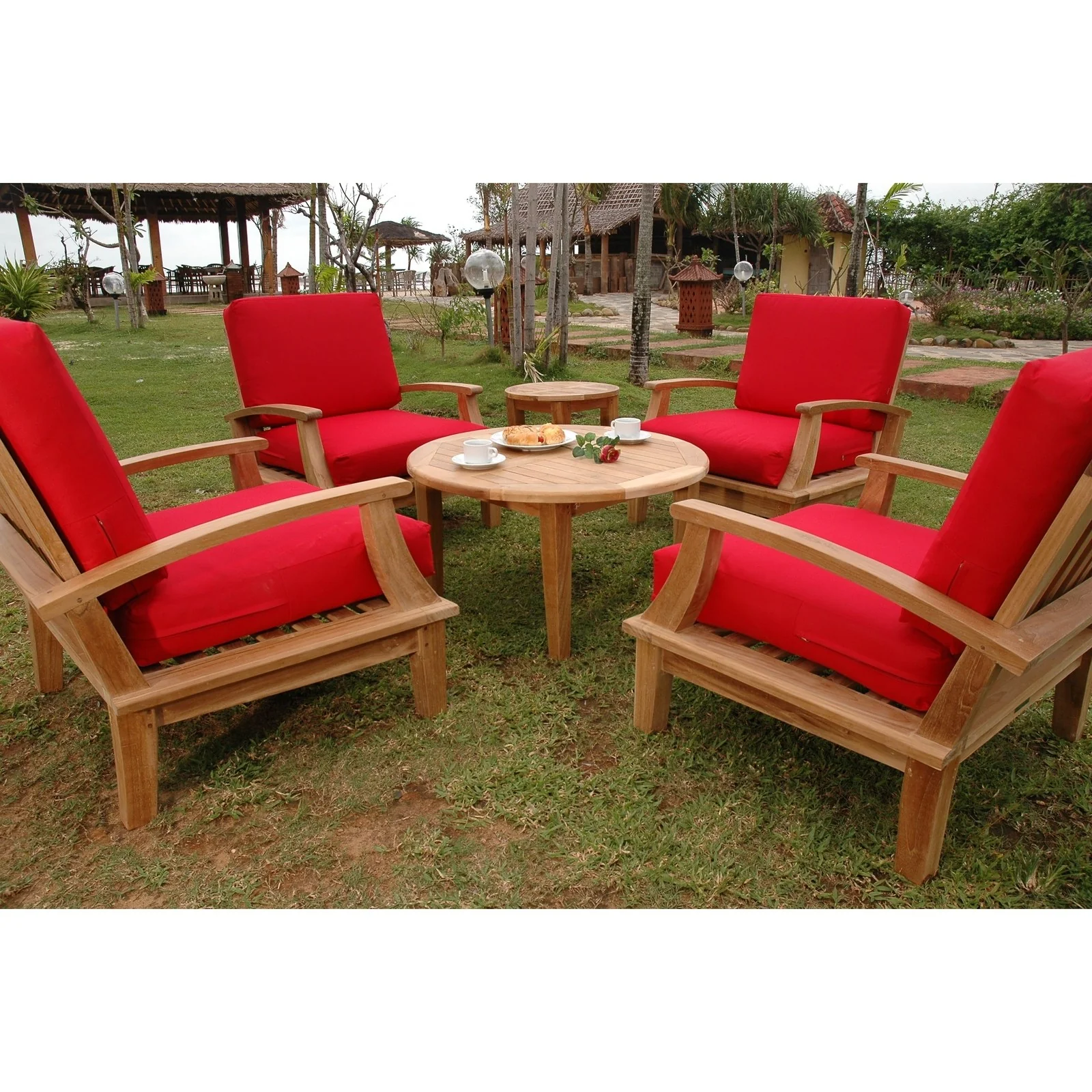 Anderson Teak Brianna 6-Pieces Deep Seating Armchair Set Set-43 - Image 2