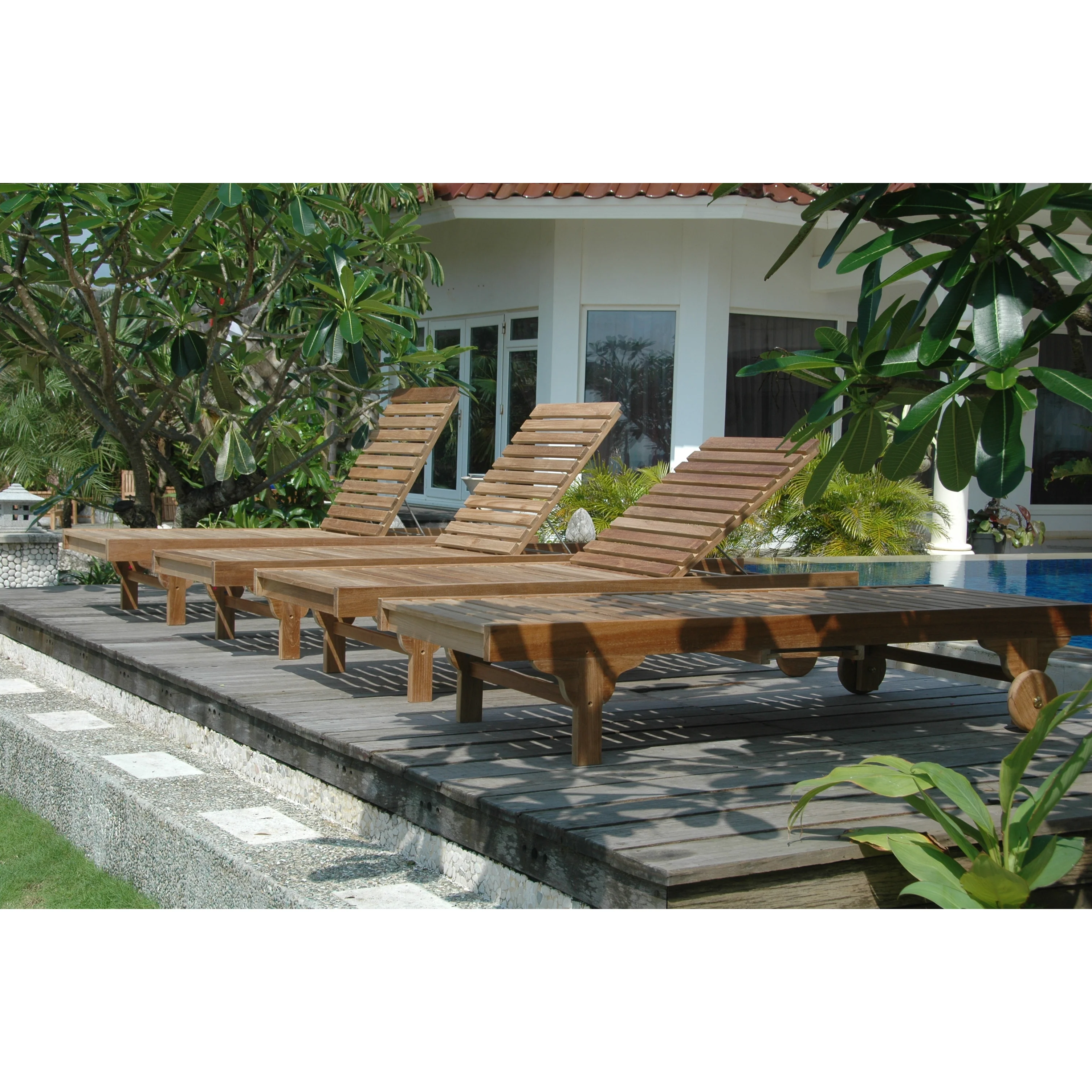 Anderson Teak Capri Sun Lounger 4-Pieces Set Set SL-071 - Image 2
