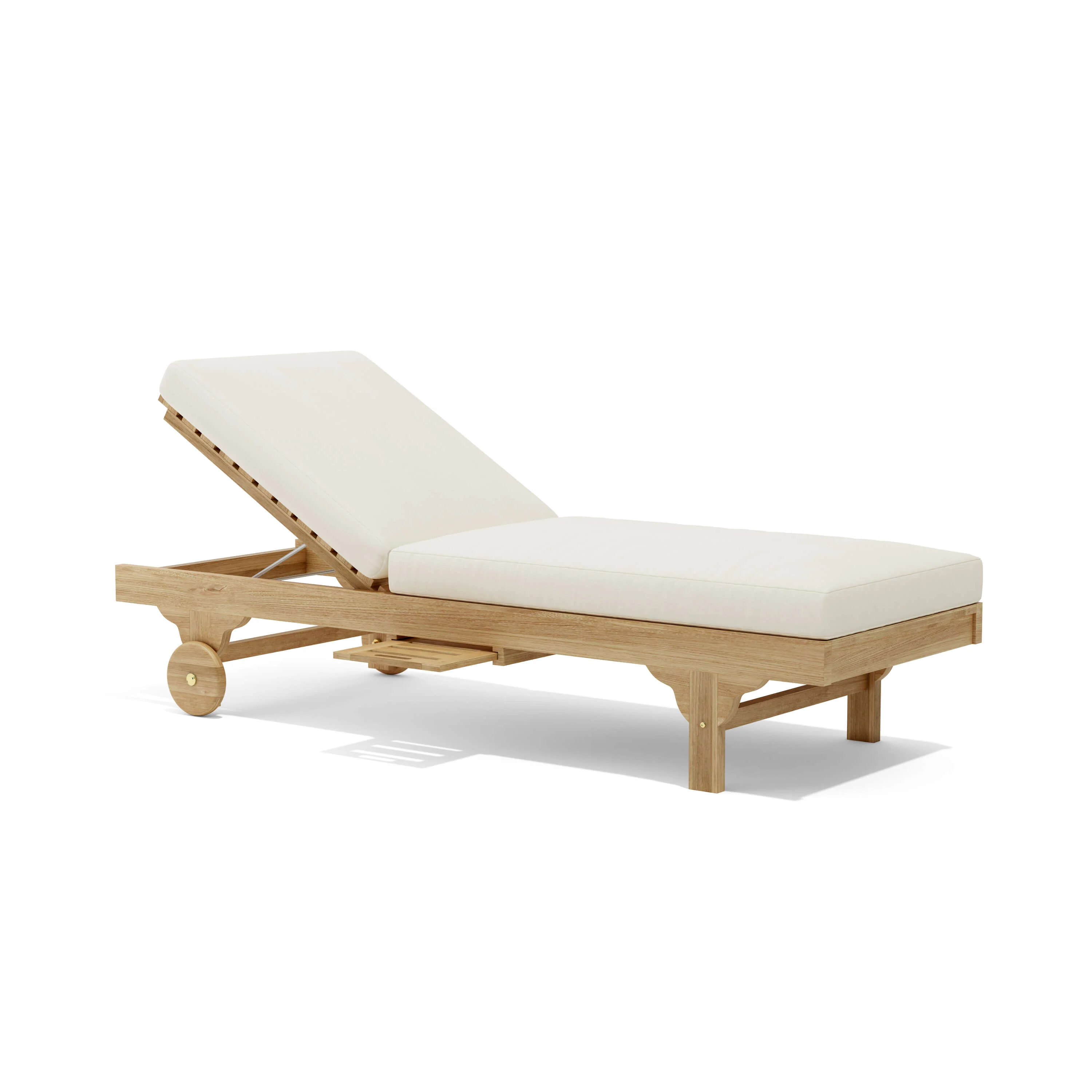 Anderson Teak Capri Sun Lounger Adjusted Back & Side Tray SL-071 - Image 2