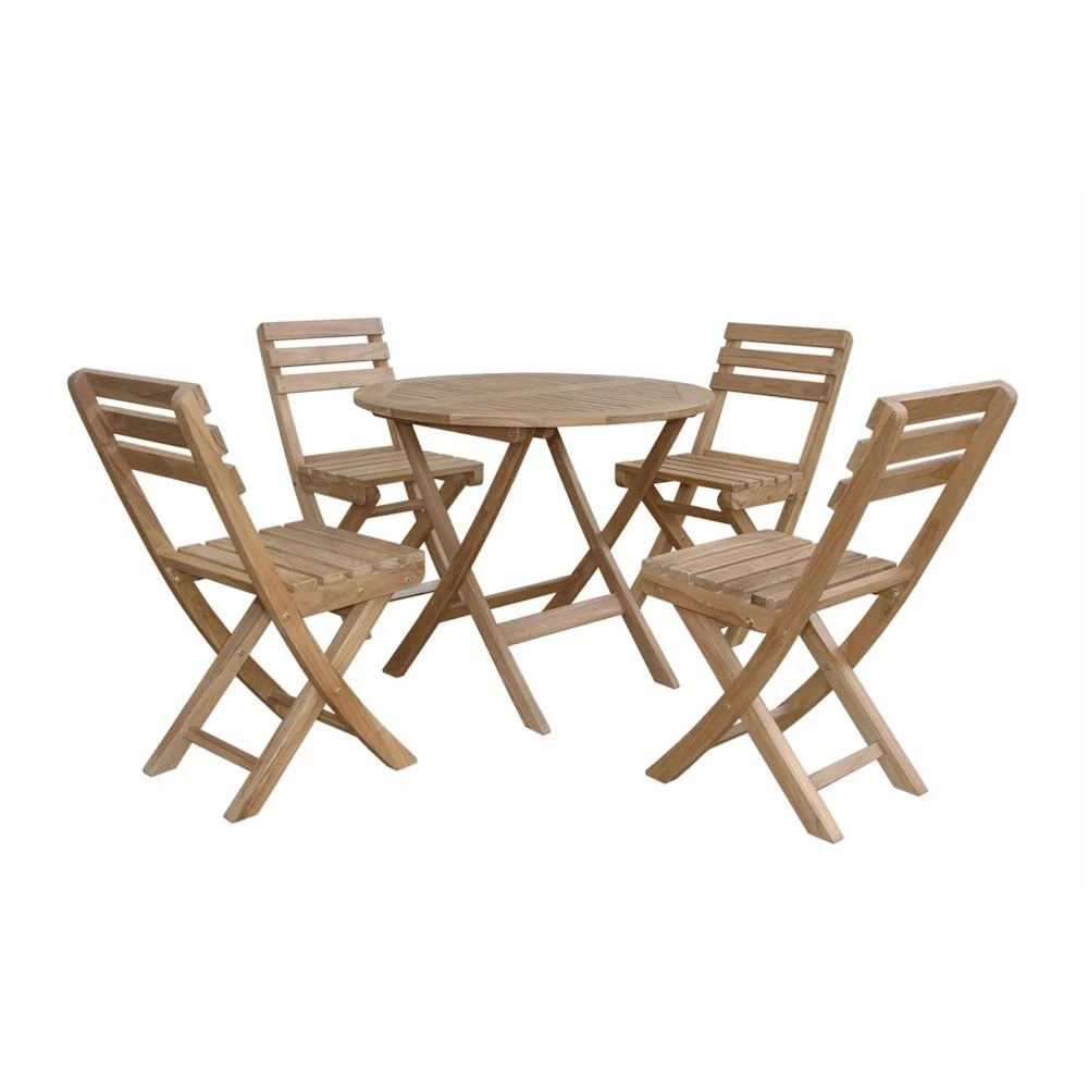 Anderson Teak Chester Alabama 5-Pieces Bistro Set SET-226 - Image 2