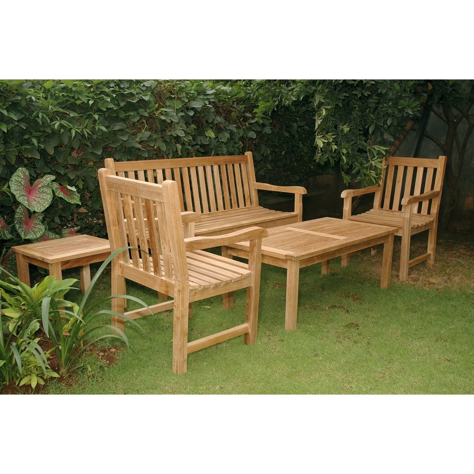 Anderson Teak Classic 3-Seater 5-Pieces Conversation Set Set-44 - Image 2