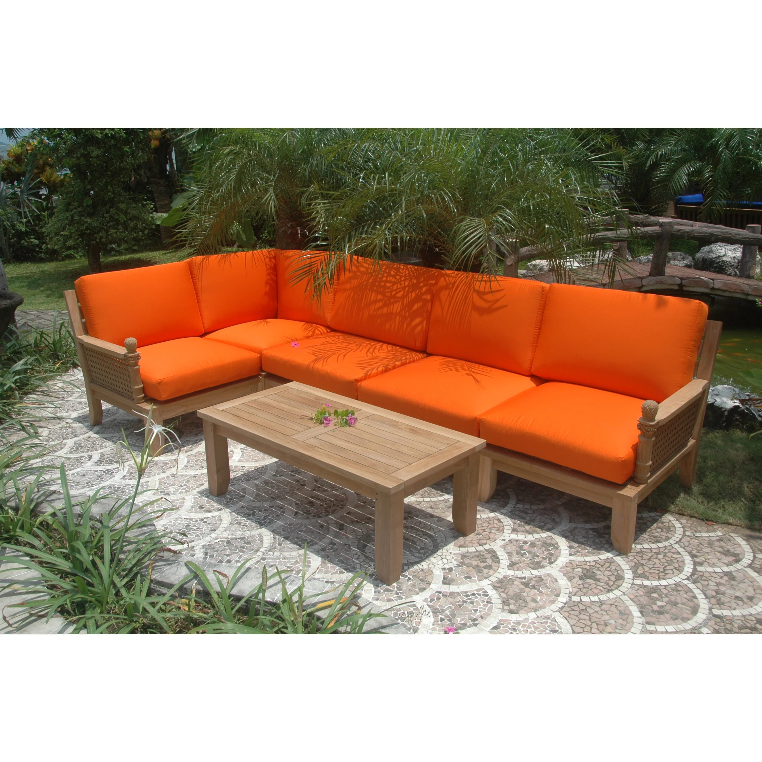 Anderson Teak Luxe 6-Pieces Modular Set Set-72 - Image 2