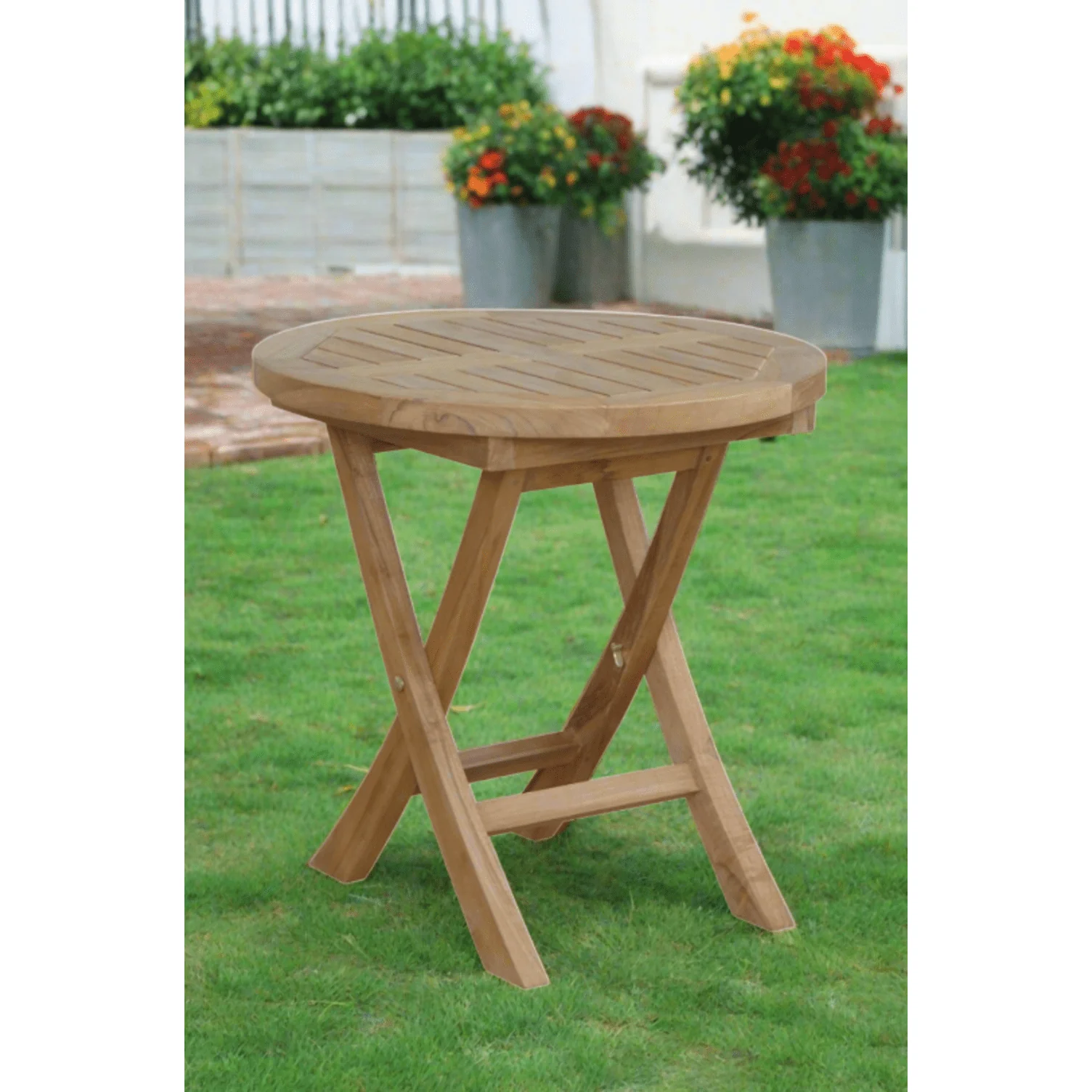 Anderson Teak Montage 20" Round Folding Table TBF-5080R