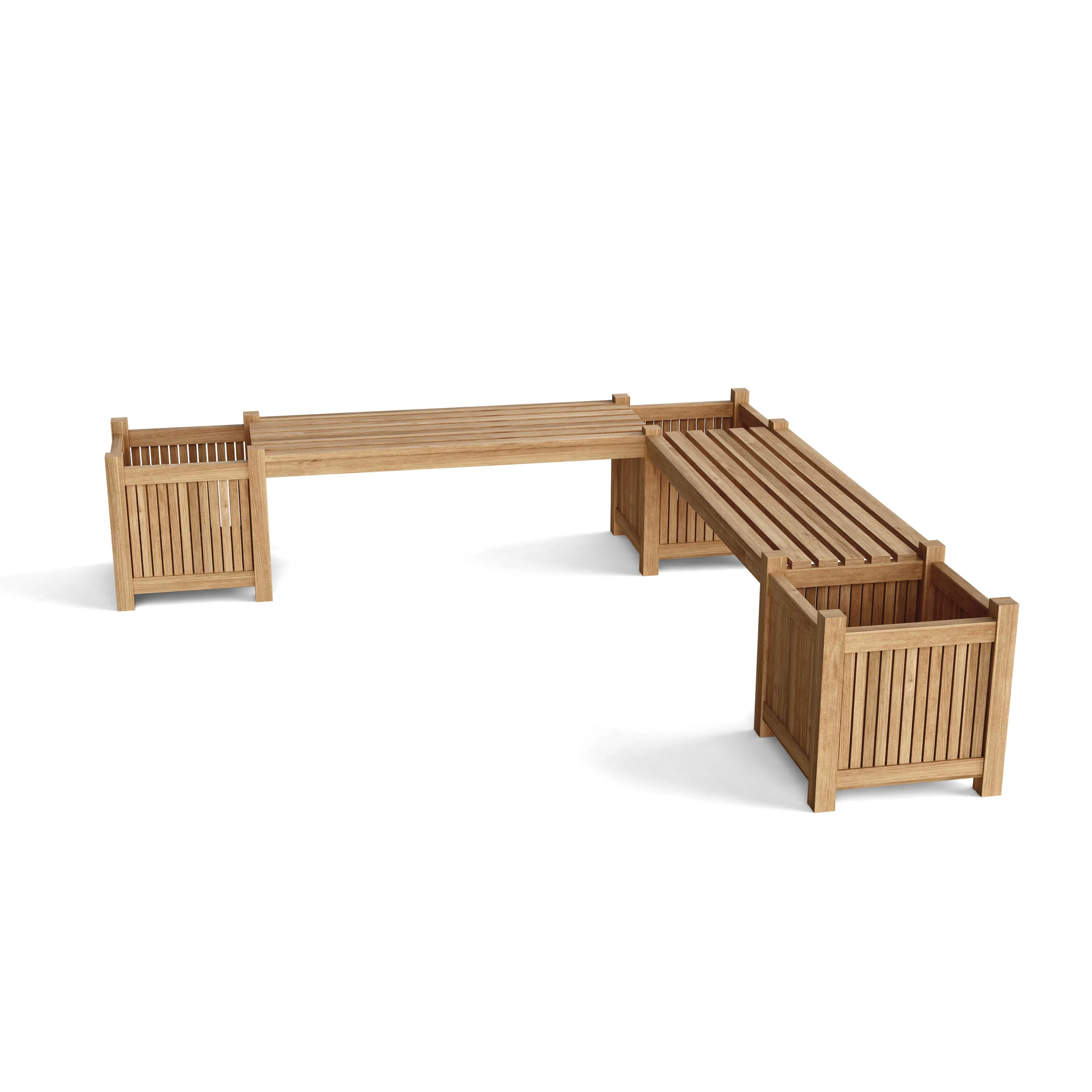 Anderson Teak Planter Bench (2 bench + 3 planter box) BH-7121PL - Image 3
