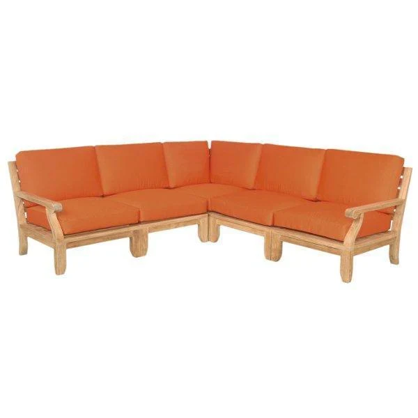 Anderson Teak Riviera Luxe 5-Pieces Modular Set Set-92 - Image 4