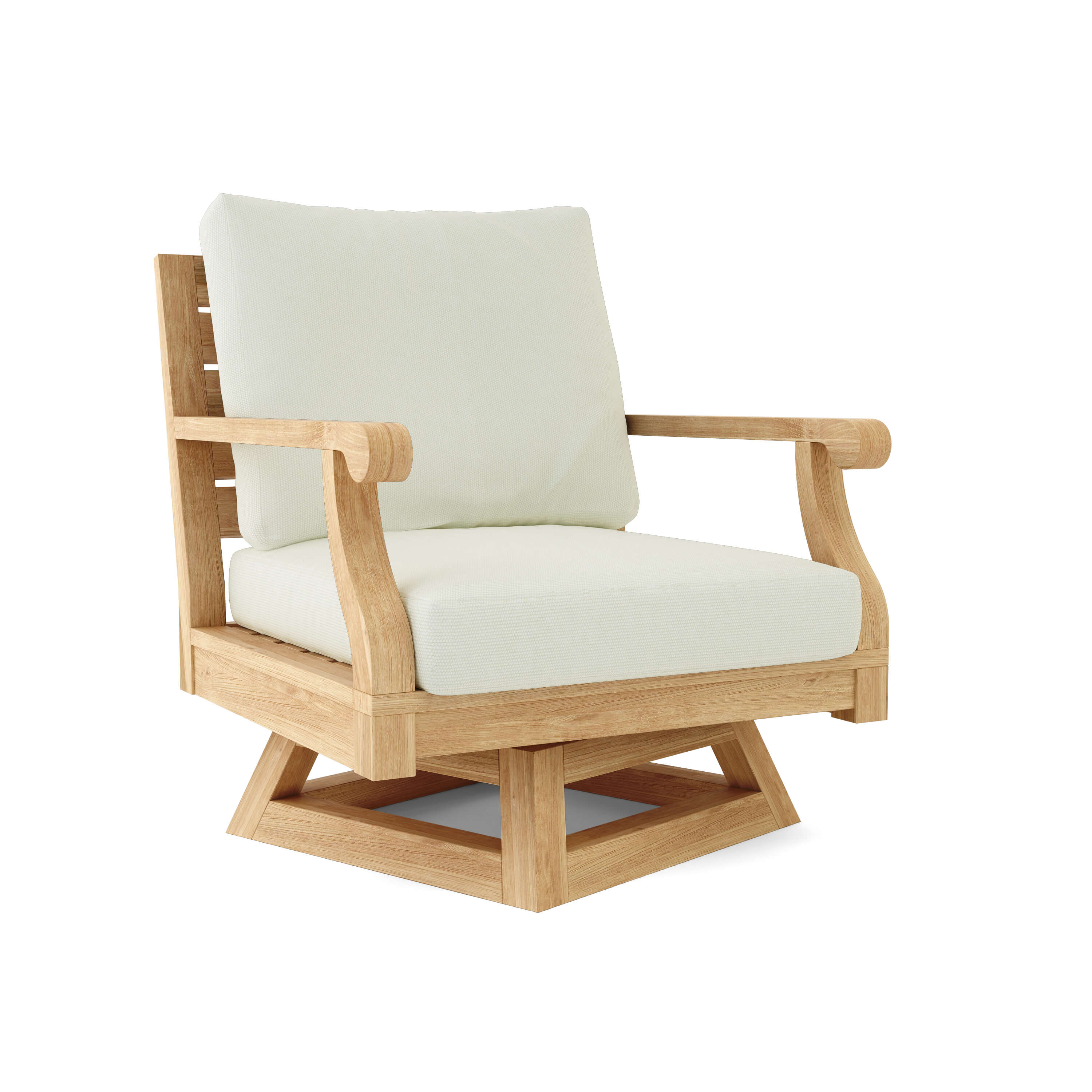 Anderson Teak Riviera Swivel Armchair + Cushion DS-608 - Image 2